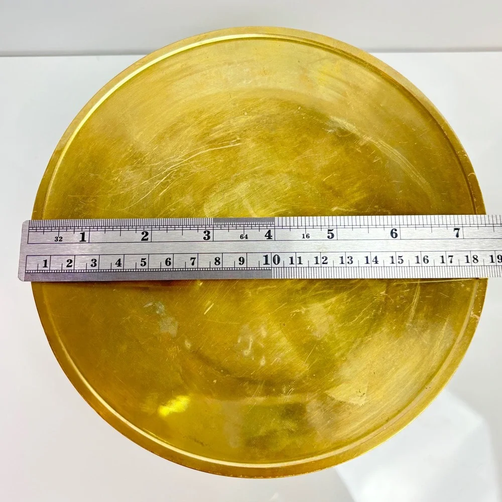 Gold Tone Cake Stand Pedestal 7.5